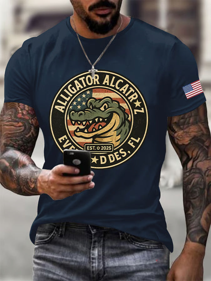Alligator Alcatraz Funny Florida Everglades T-shirt