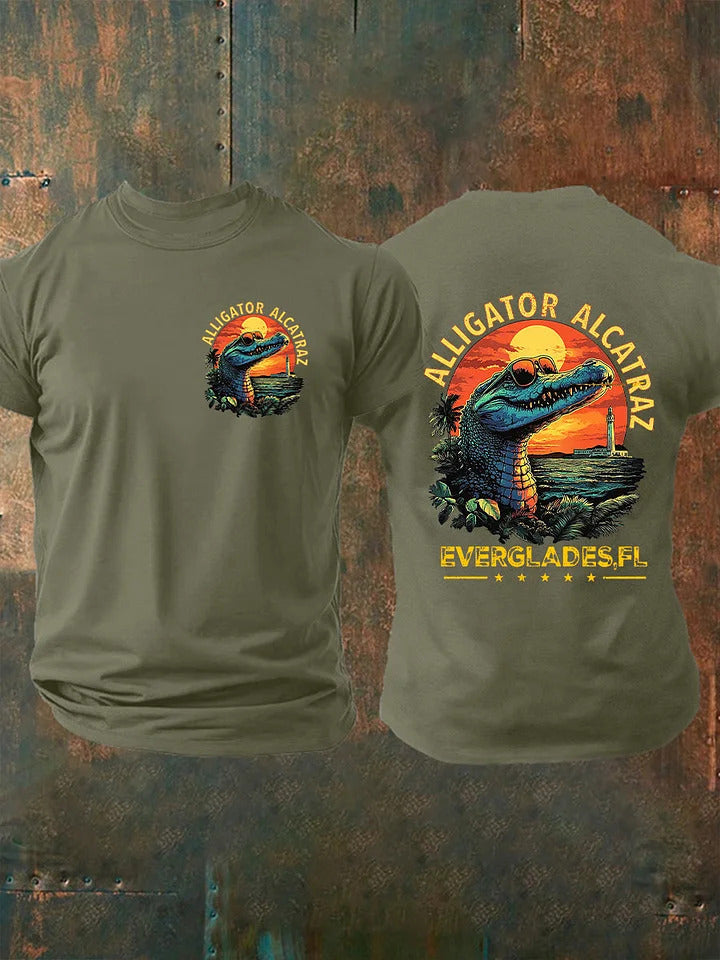 Alligator Alcatraz Funny Florida Everglades T-shirt