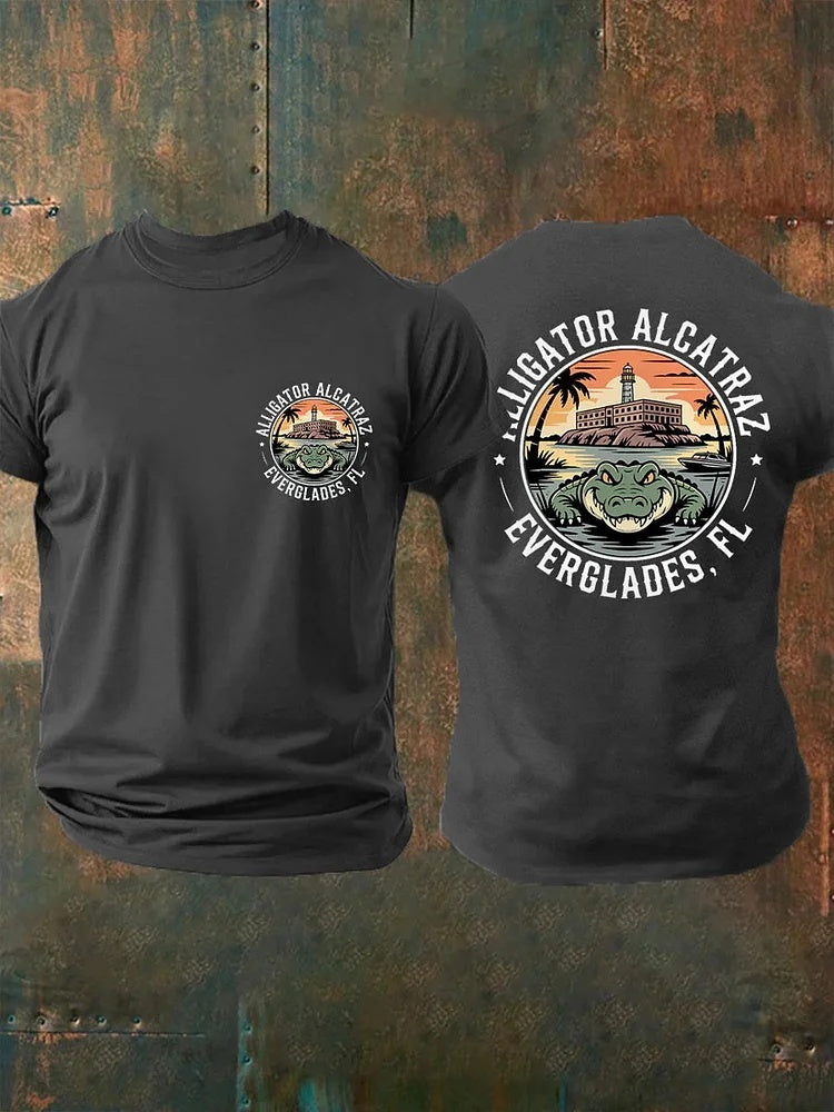 Alligator Alcatraz Two-Sided T Shirt