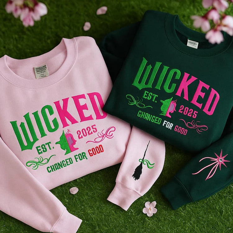 Embroidered Side Bow Sweatshirt, Hoodie