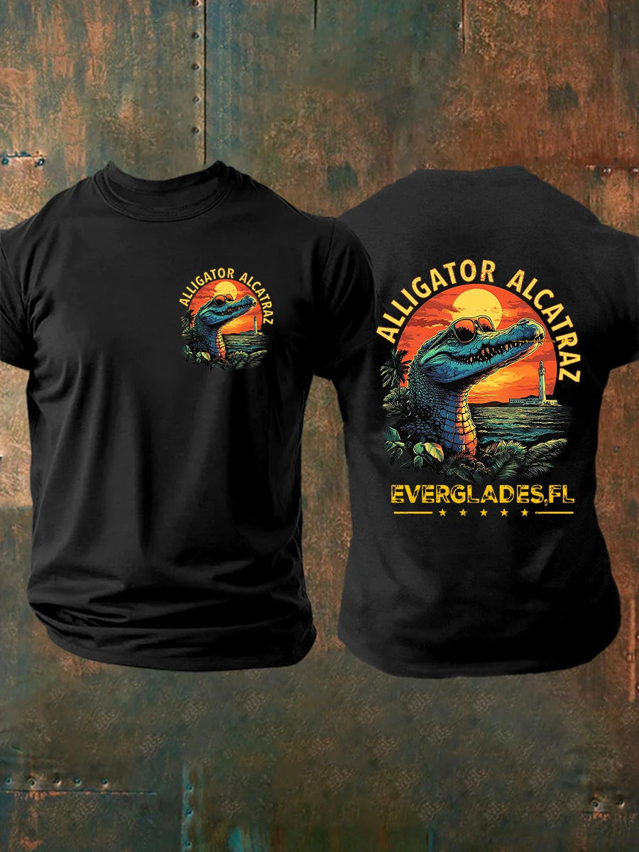 Alligator Alcatraz Funny Florida Everglades T-shirt