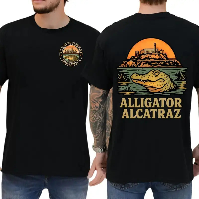 Alligator Alcatraz Two-Sided Tee