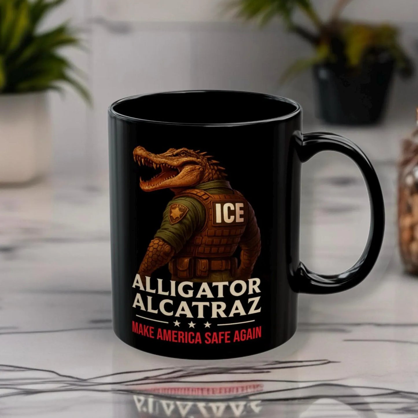 Alligator Alcatraz Funny Florida Everglades Mug