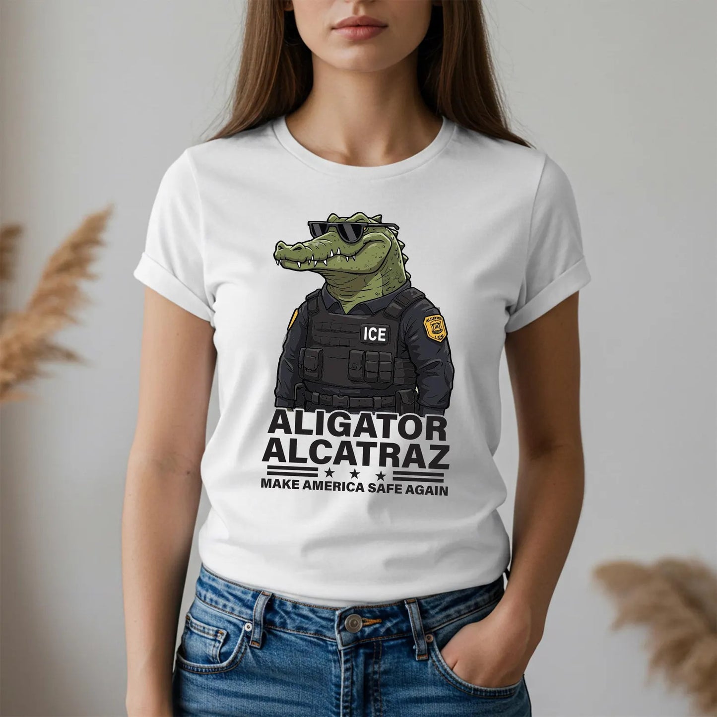 Alligator Alcatraz Funny Florida Everglades Dark Humor Shirt