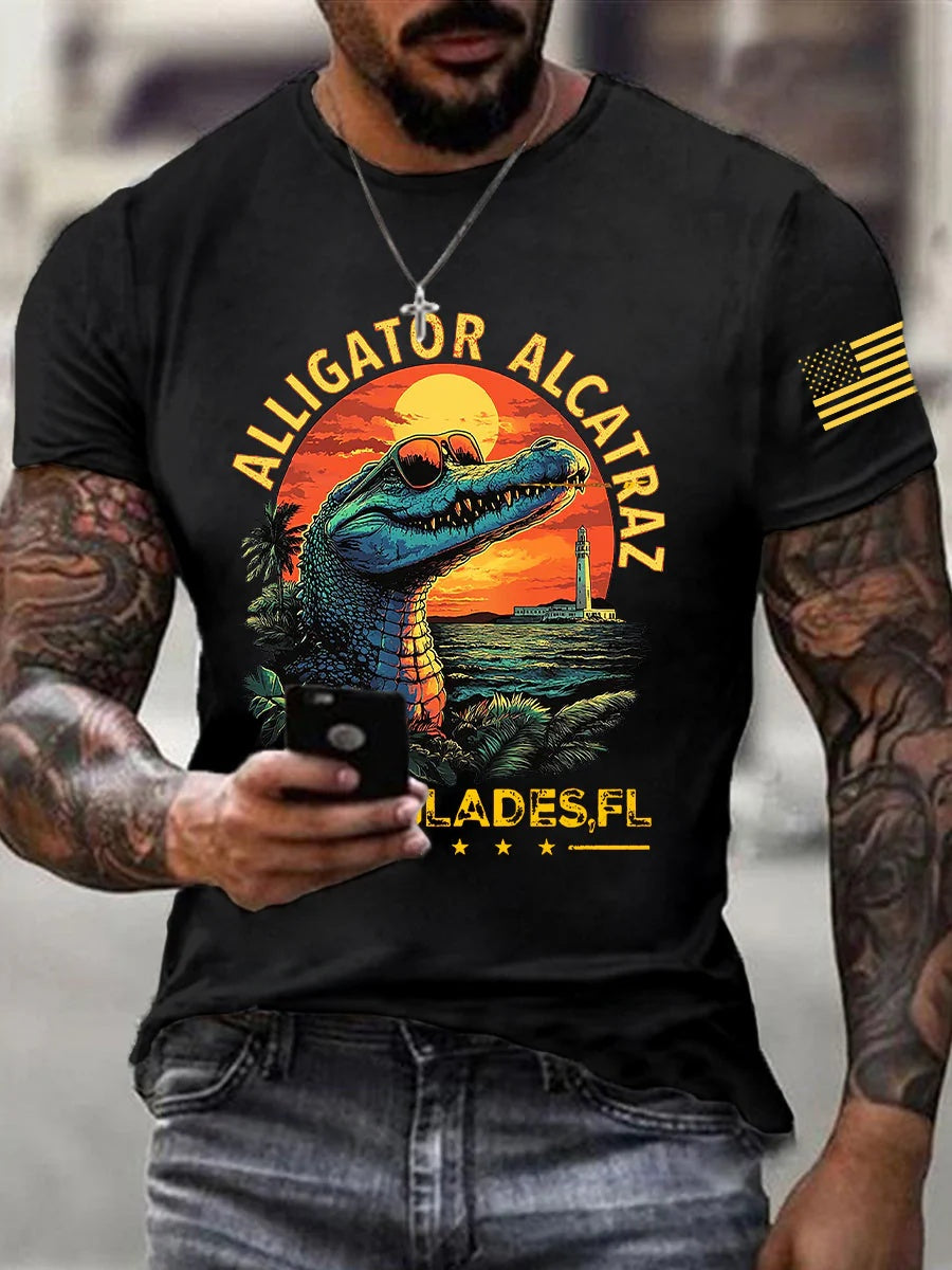 Alligator Alcatraz Funny Florida Everglades