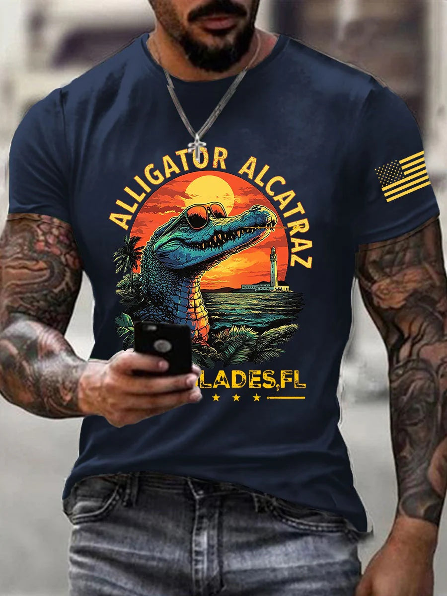 Alligator Alcatraz Funny Florida Everglades