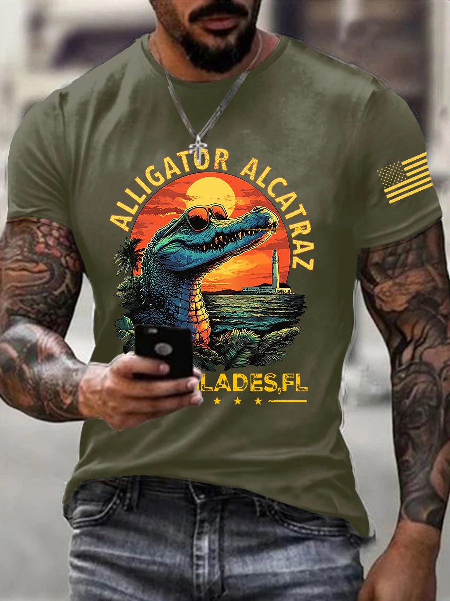 Alligator Alcatraz Funny Florida Everglades