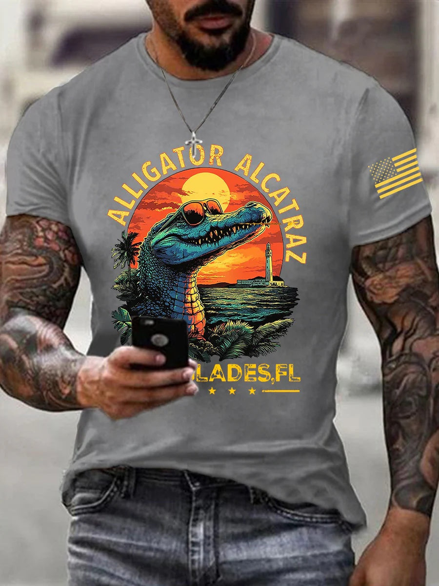 Alligator Alcatraz Funny Florida Everglades