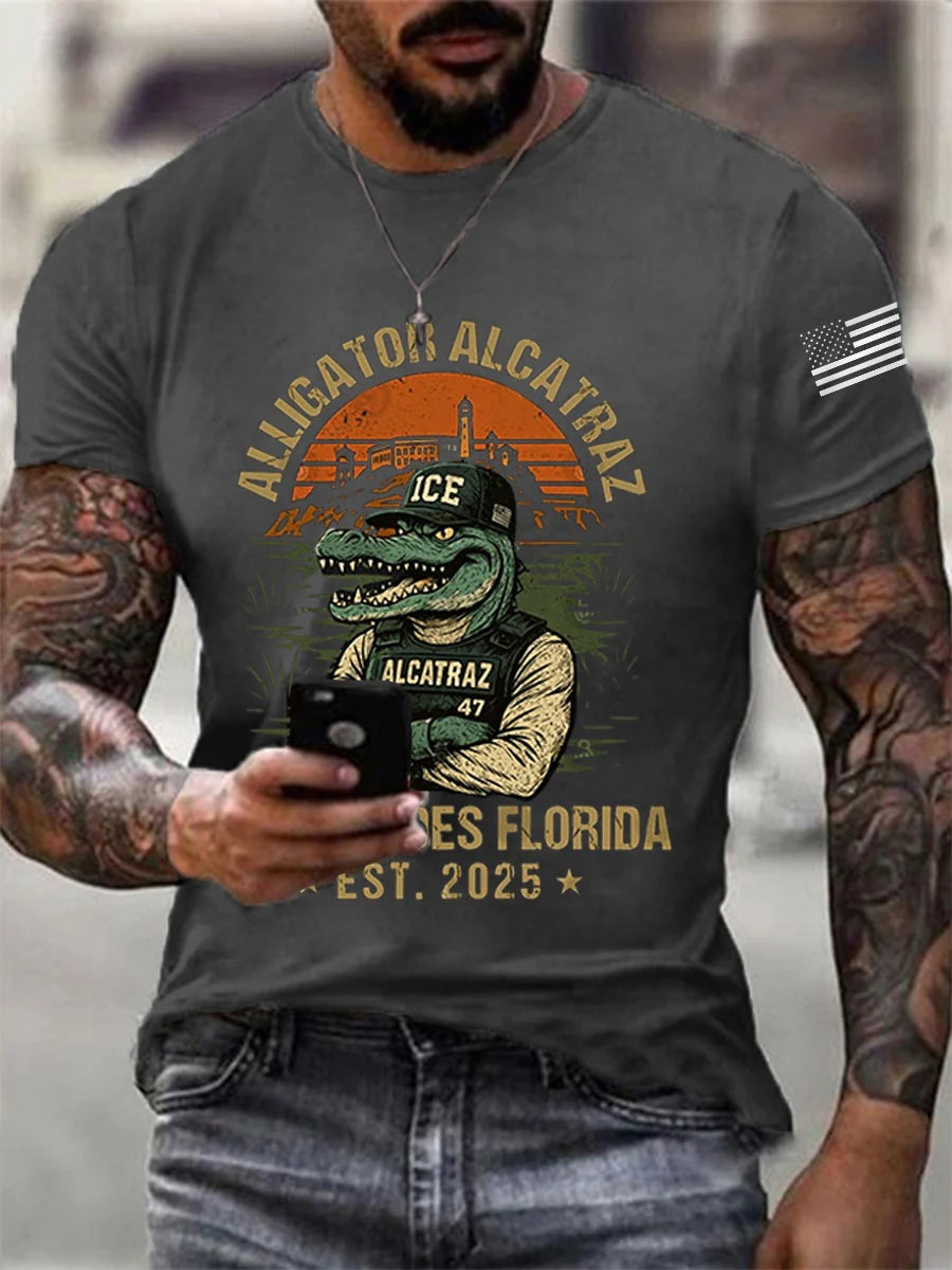 Alligator Alcatraz Funny Florida Everglades