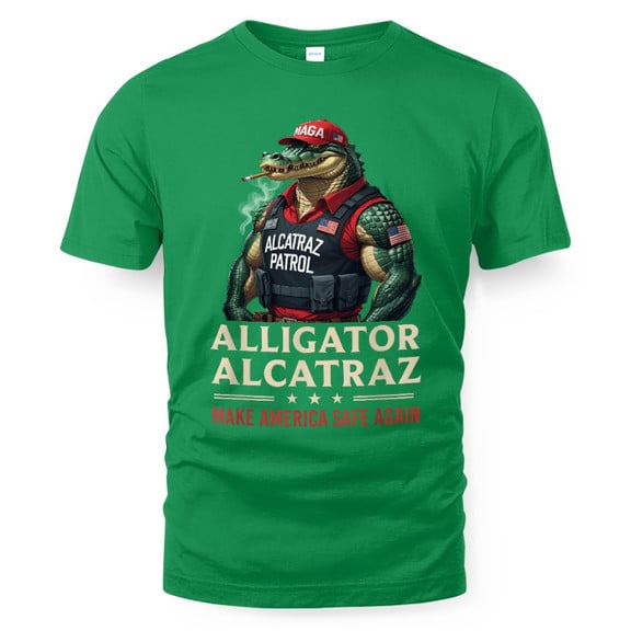 Alligator Alcatraz Funny Florida Everglades Dark Humor Maga Tee