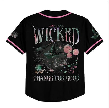 Wicked Movie Baseball Jersey, Wicked Musical Gift