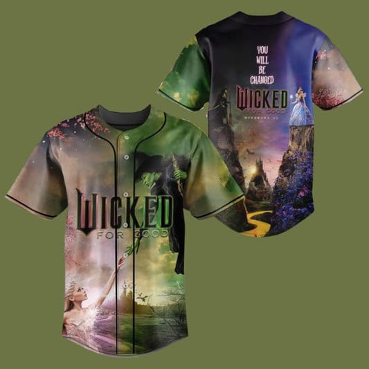 Wicked Movie Baseball Jersey, Wicked Musical Gift