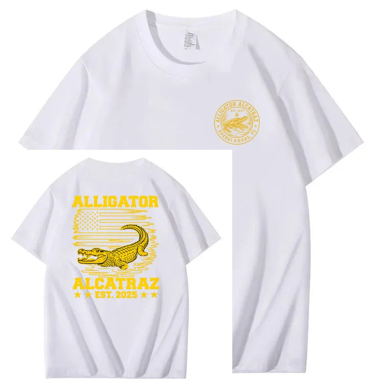 Alligator Alcatraz Funny Florida Everglades Dark Humor Te