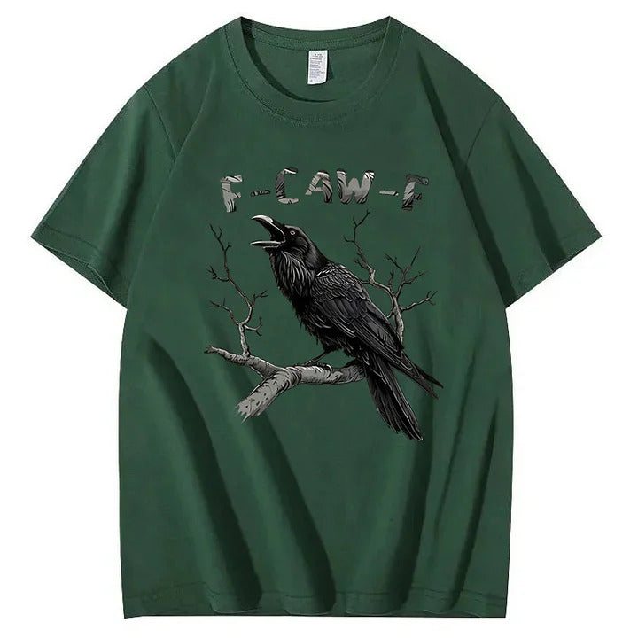 Black Crow, F Caw F Funny Black Bird T Shirt