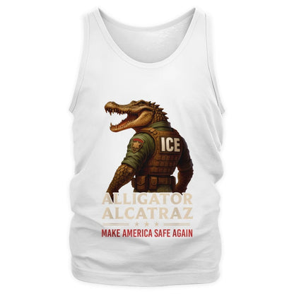Alligator Alcatraz Funny Florida Everglades Dark Humor ICE  Tank
