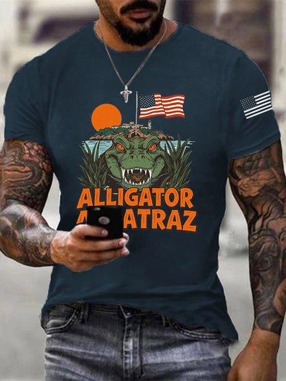 Alligator Alcatraz Tee – Funny Everglades Parody Shirt