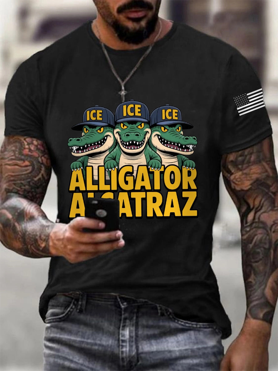 Alligator Alcatraz Tee – Funny Everglades Parody Shirt