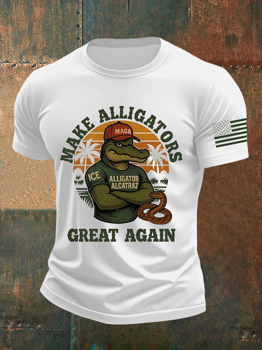 Alligator Alcatraz Tee – Funny Everglades Parody Shirt