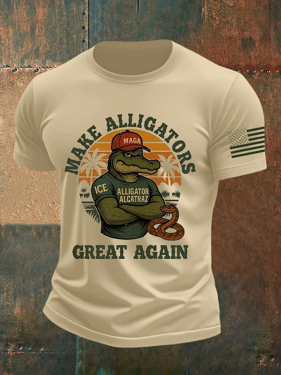 Alligator Alcatraz Tee – Funny Everglades Parody Shirt