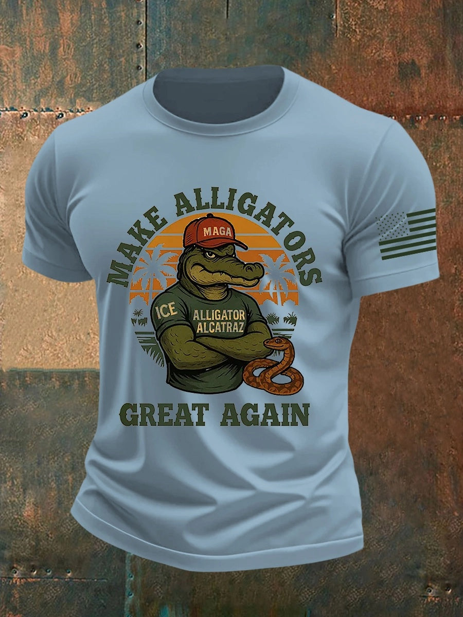 Alligator Alcatraz Tee – Funny Everglades Parody Shirt