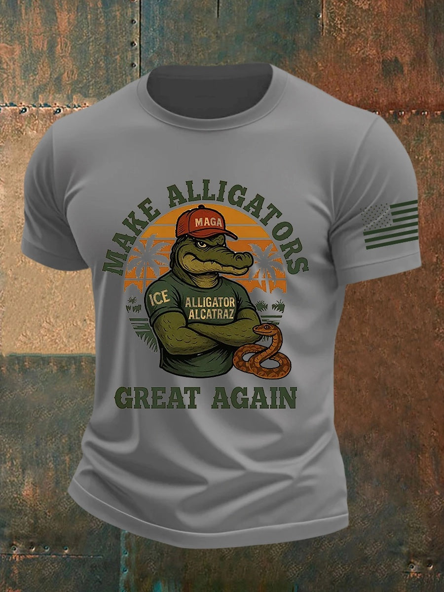Alligator Alcatraz Tee – Funny Everglades Parody Shirt