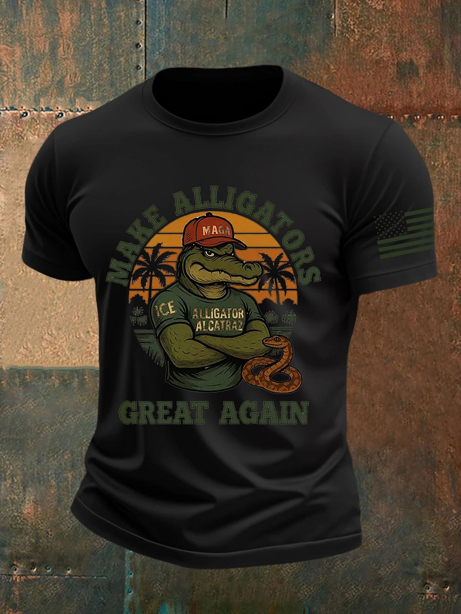 Alligator Alcatraz Tee – Funny Everglades Parody Shirt