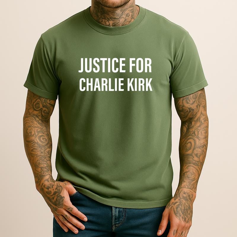 Justice for Charlie Kirk Tee