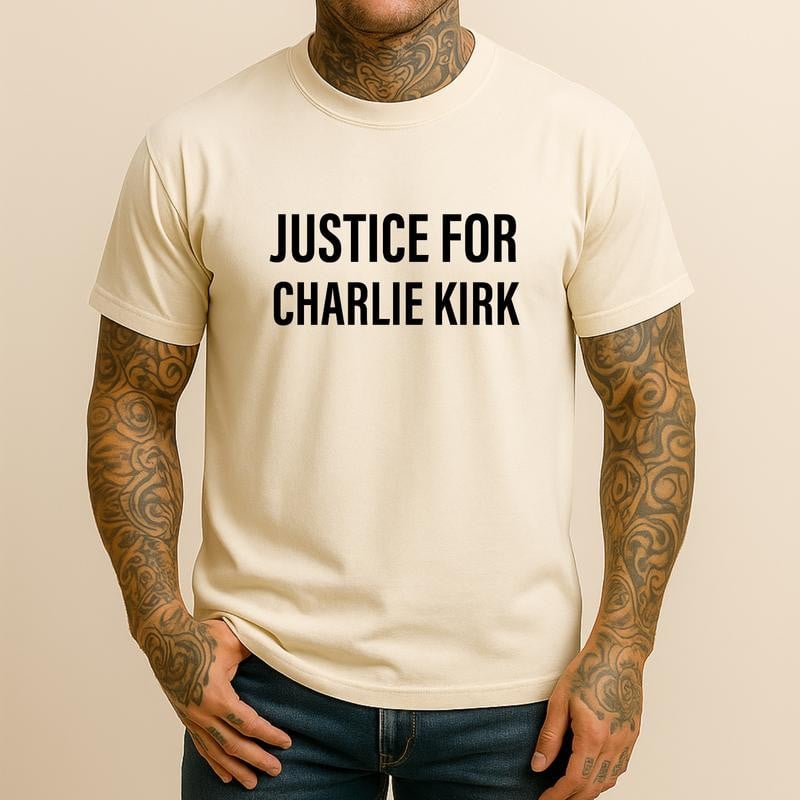 Justice for Charlie Kirk Tee