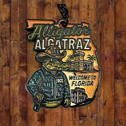 Alligator Alcatraz Keychain