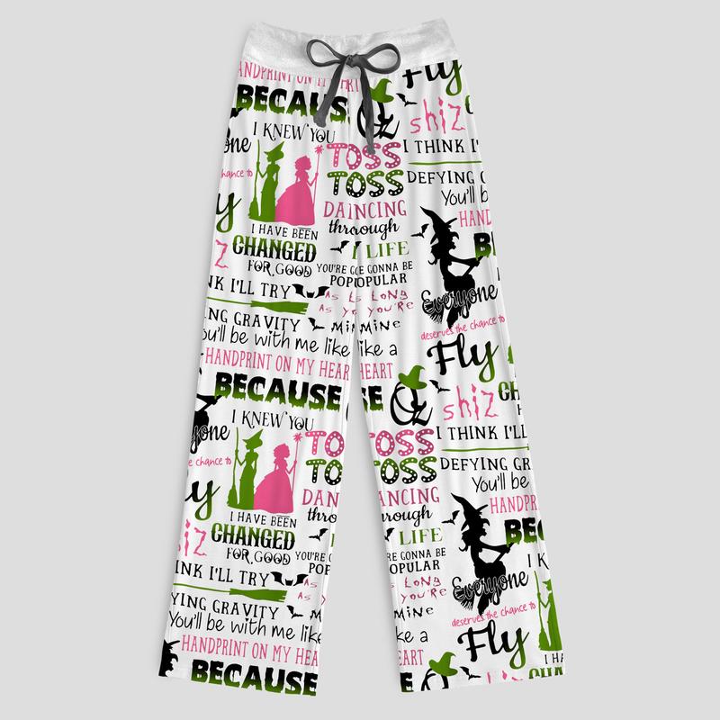 Wicked Musical Contrast Wide Leg Pants For Women