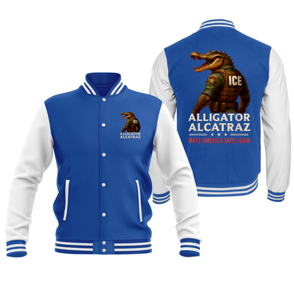 Alligator Alcatraz ICE Baseball Jacket
