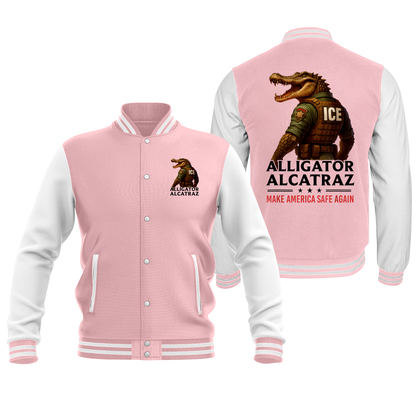 Alligator Alcatraz ICE Baseball Jacket