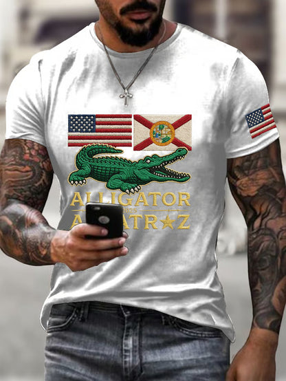 Alligator Alcatraz Funny Florida Everglades T-shirt