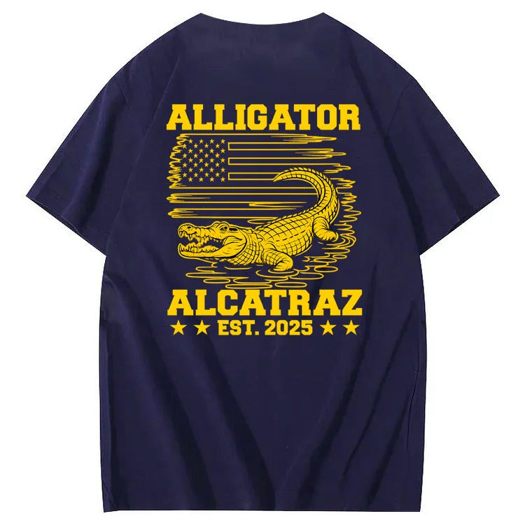 Alligator Alcatraz Funny Florida Everglades Dark Humor Te