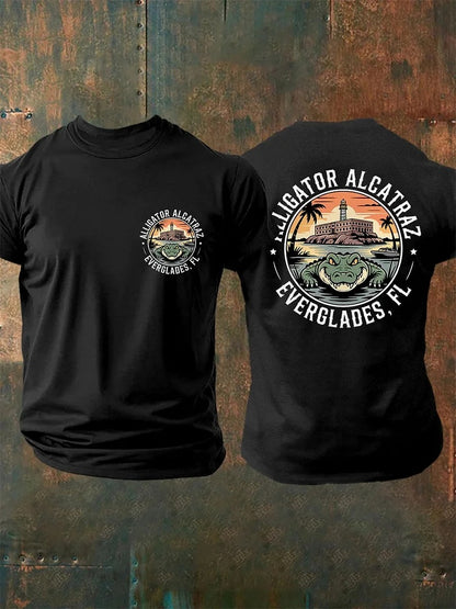 Alligator Alcatraz Two-Sided T Shirt