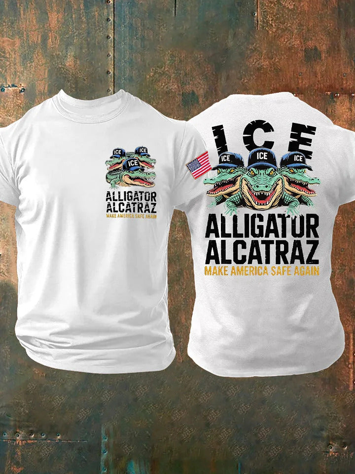 Alligator Alcatraz Funny Florida Everglades Dark Humor T-shirt
