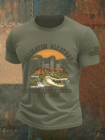 Alligator Alcatraz Funny Florida Everglades T-shirt