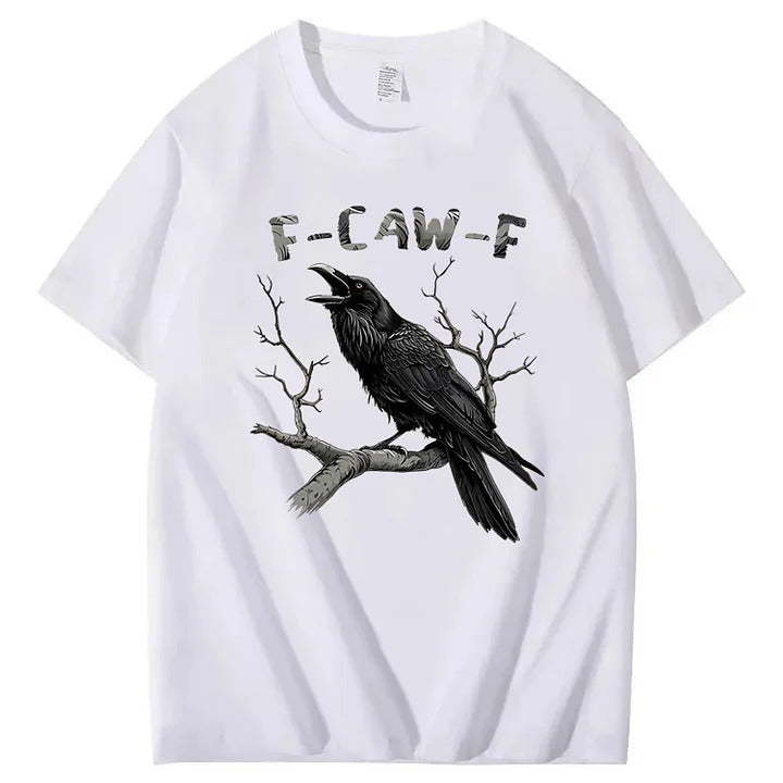Black Crow, F Caw F Funny Black Bird T Shirt