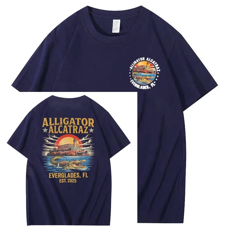 Alligator Alcatraz Tee – Funny Everglades Parody Shirt