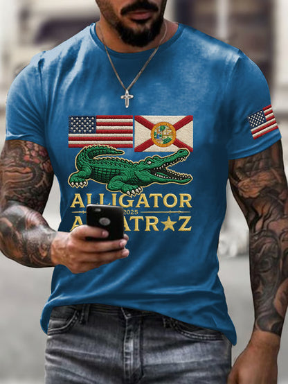 Alligator Alcatraz Funny Florida Everglades T-shirt