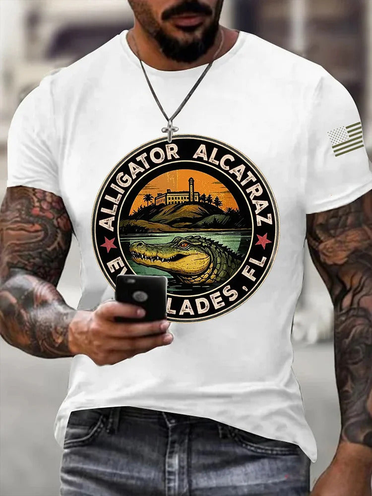 Alligator Alcatraz Everglades Florida Parody T-Shirt