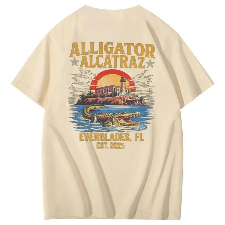 Alligator Alcatraz Tee – Funny Everglades Parody Shirt