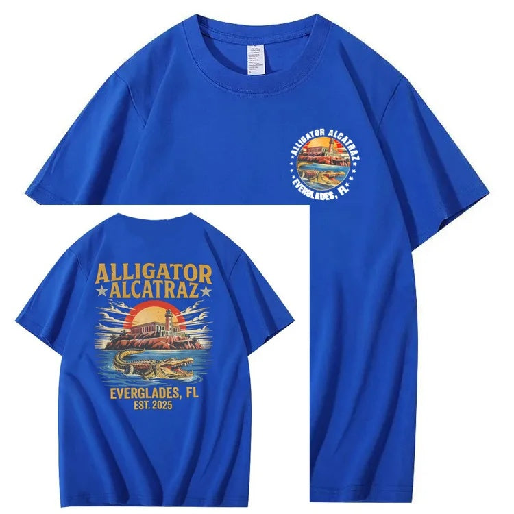 Alligator Alcatraz Tee – Funny Everglades Parody Shirt