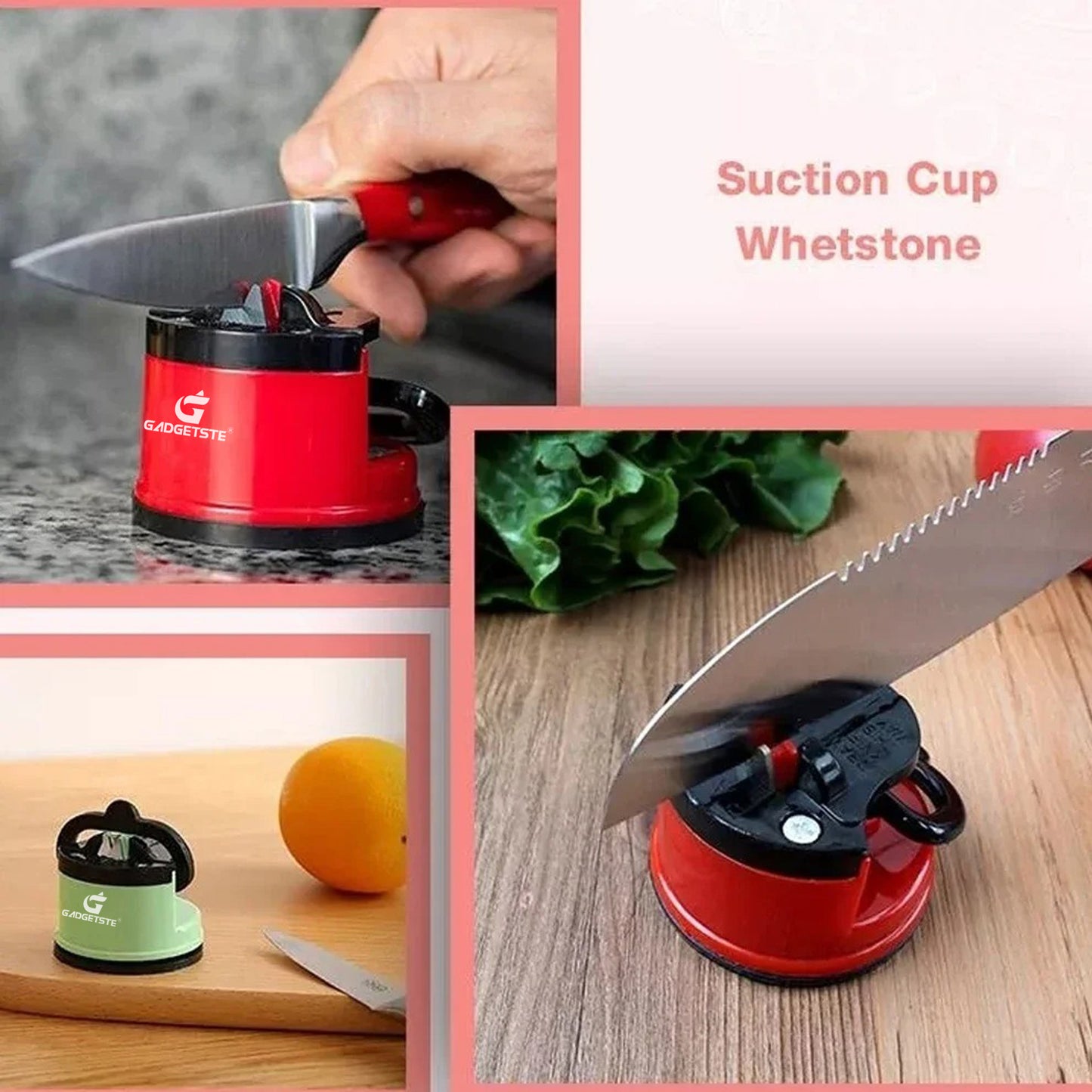 GADGETSTE® POWERGRIP KNIFE SHARPENER