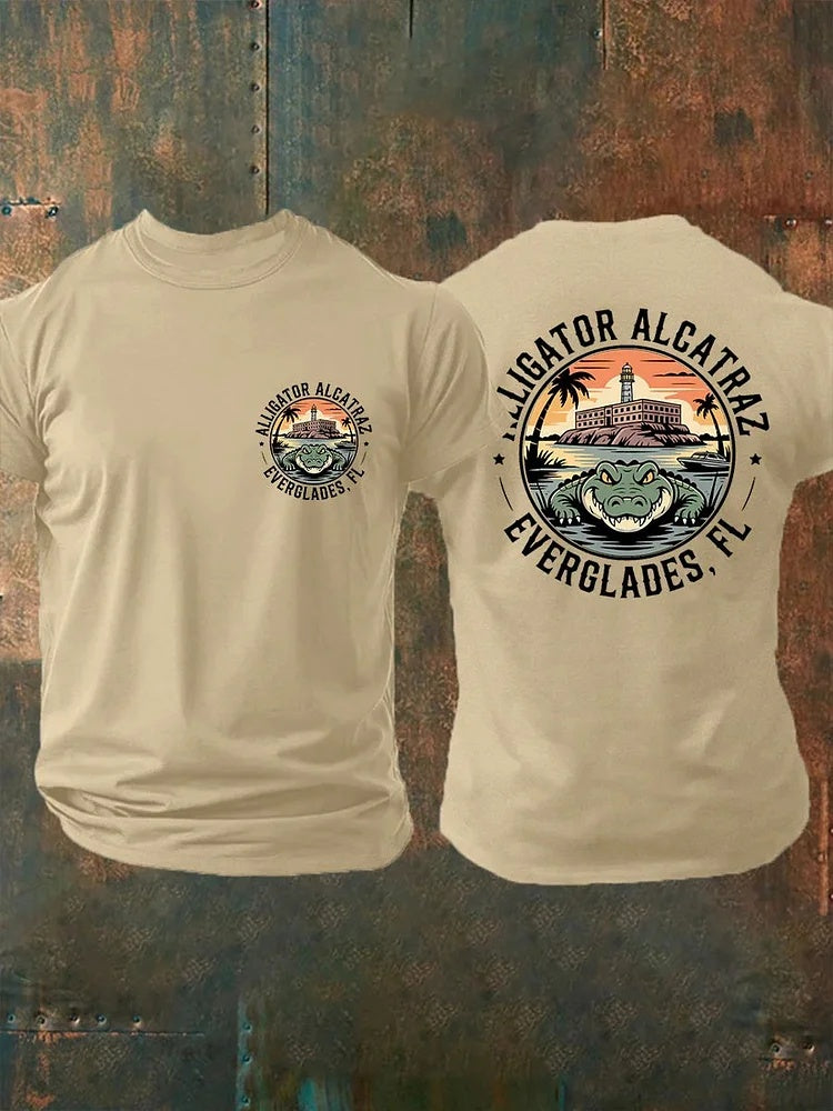 Alligator Alcatraz Two-Sided T Shirt