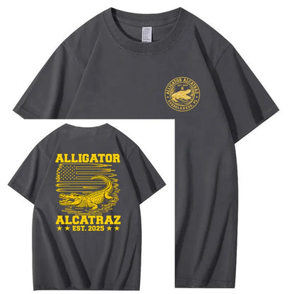 Alligator Alcatraz Funny Florida Everglades Dark Humor Te