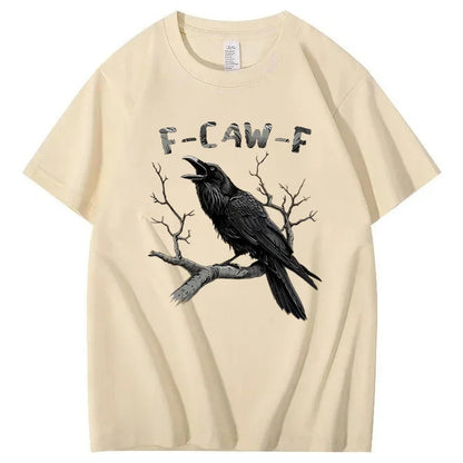 Black Crow, F Caw F Funny Black Bird T Shirt