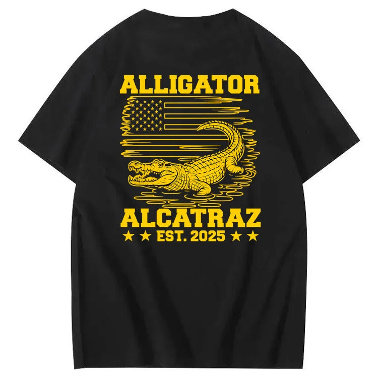 Alligator Alcatraz Funny Florida Everglades Dark Humor Te