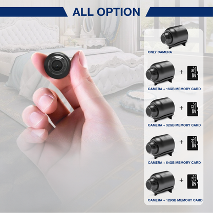 Gadgetste® X5 Mini WiFi Security Camera - 1080P, Night Vision, Motion Detection