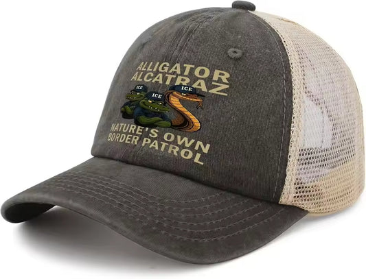 Alligator Alcatraz Everglades  Cap For Men, Women